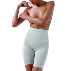 Control Body Shaper MidThigh Length Women White Shapewear